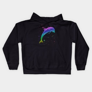 Space Dolphin Kids Hoodie